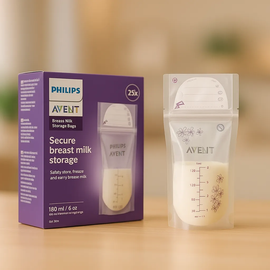 AVENT Plastic Philips Breast Milk Storage Bags (50 Bags)