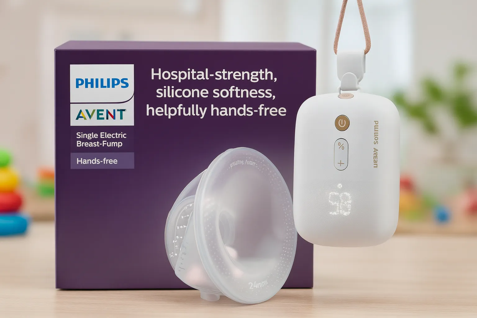 Philips Avent Hands-Free/Wearable Single Electric Breast Pump (SCF531/11)
